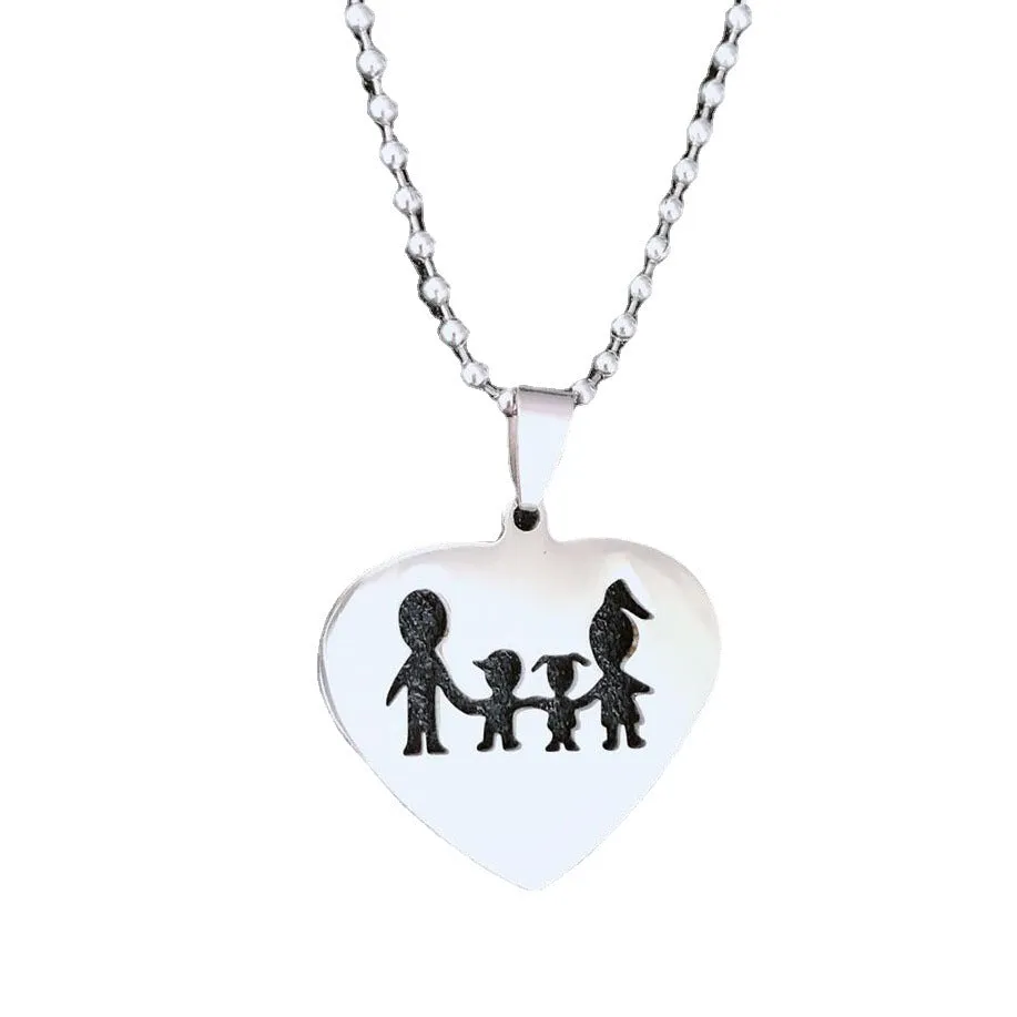 SISSLIA Sliver Plated Pendant Necklaces For Womens Lover Jewelry Heart Necklace