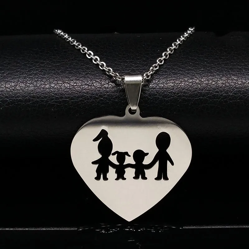 SISSLIA Sliver Plated Pendant Necklaces For Womens Lover Jewelry Heart Necklace