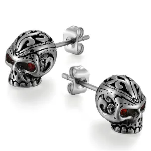 Skull Punk Stud Earrings