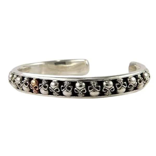 Skull Sterling Silver Cuff