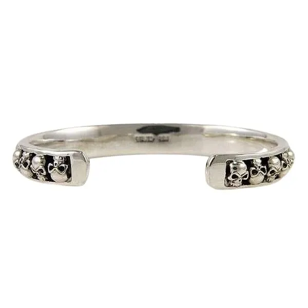 Skull Sterling Silver Cuff