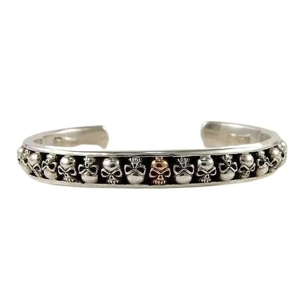 Skull Sterling Silver Cuff
