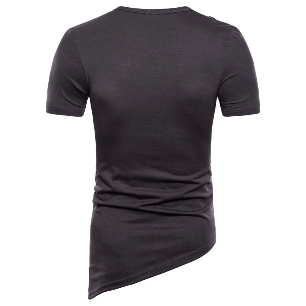 Slim fit street-punk style men's t-shirt