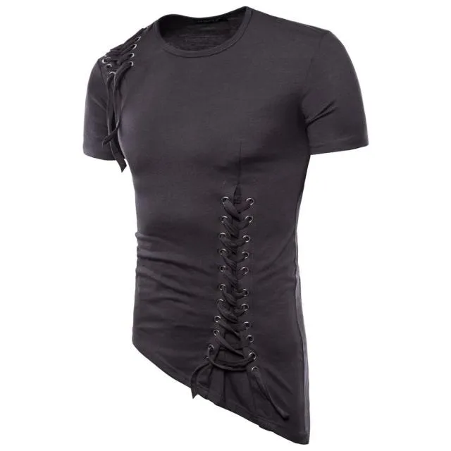 Slim fit street-punk style men's t-shirt