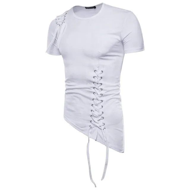 Slim fit street-punk style men's t-shirt