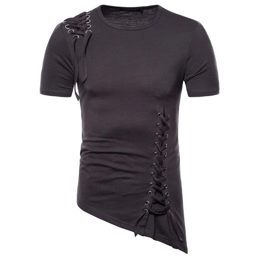 Slim fit street-punk style men's t-shirt