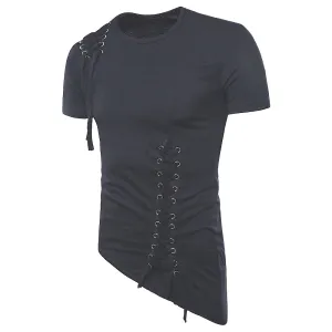 Slim fit street-punk style men's t-shirt
