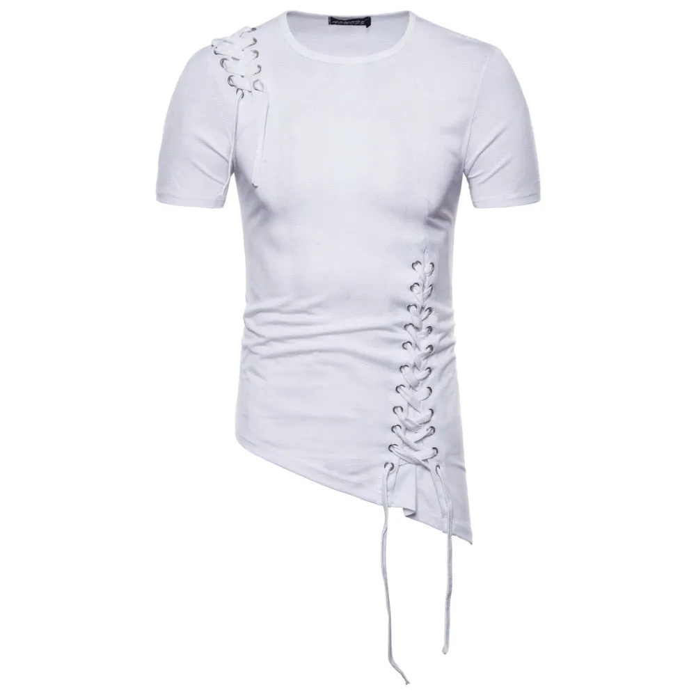 Slim fit street-punk style men's t-shirt