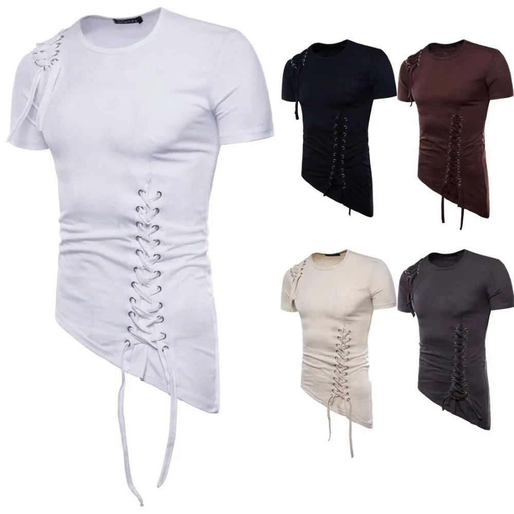 Slim fit street-punk style men's t-shirt