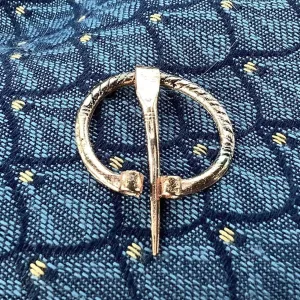 Small Penannular Medieval Brooch in Brass and Copper