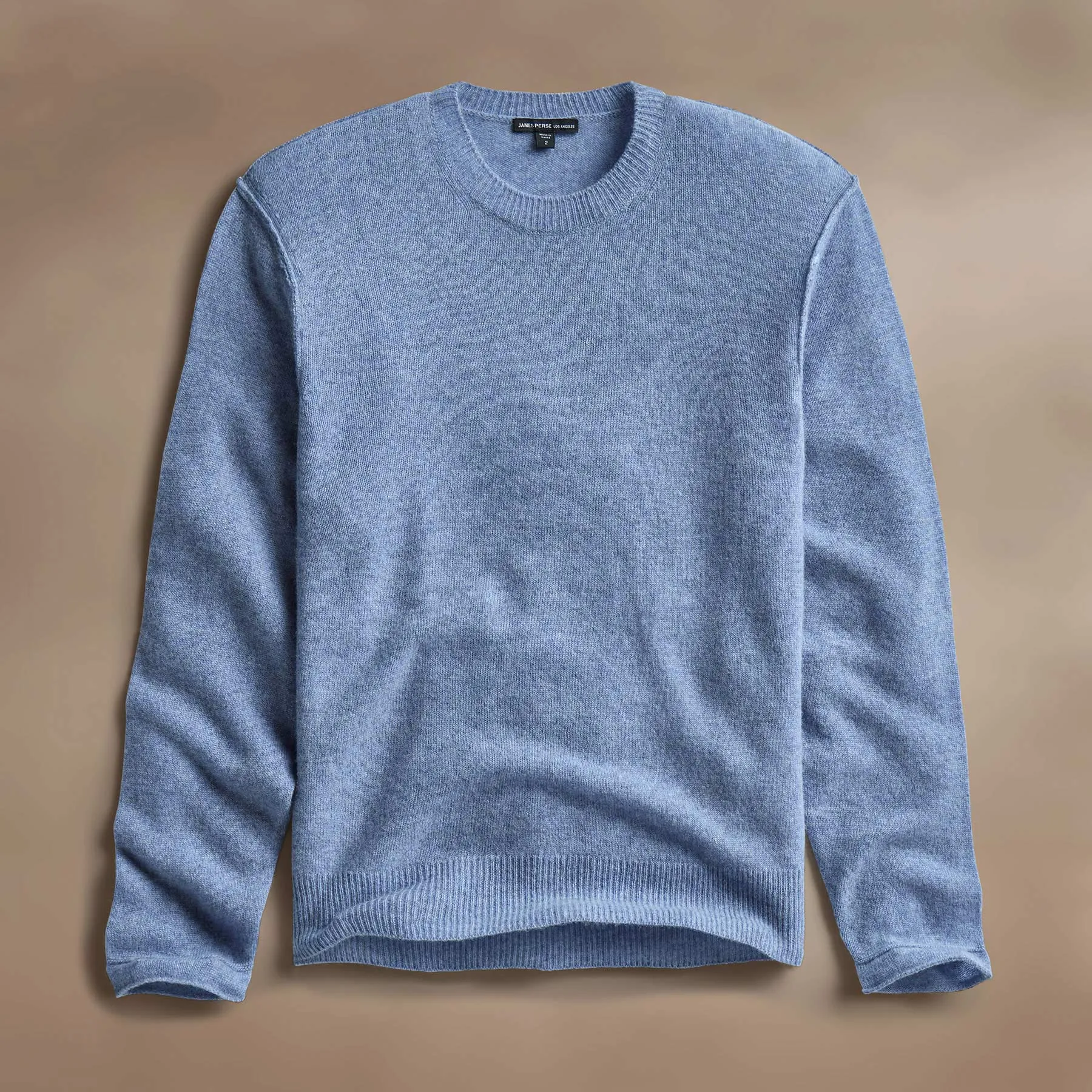 Soft Featherweight Cashmere Crew - Blue Sky