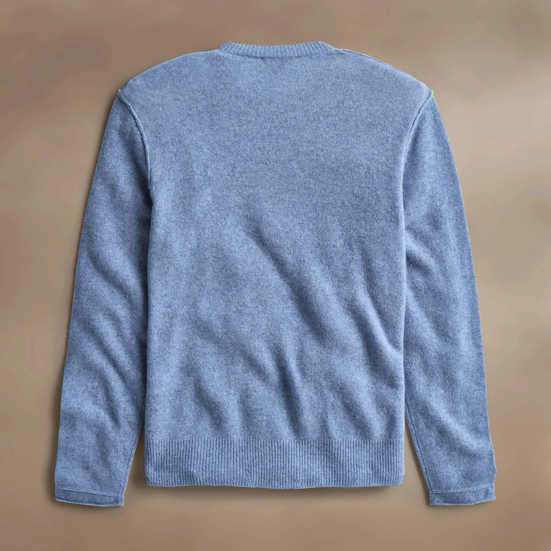 Soft Featherweight Cashmere Crew - Blue Sky