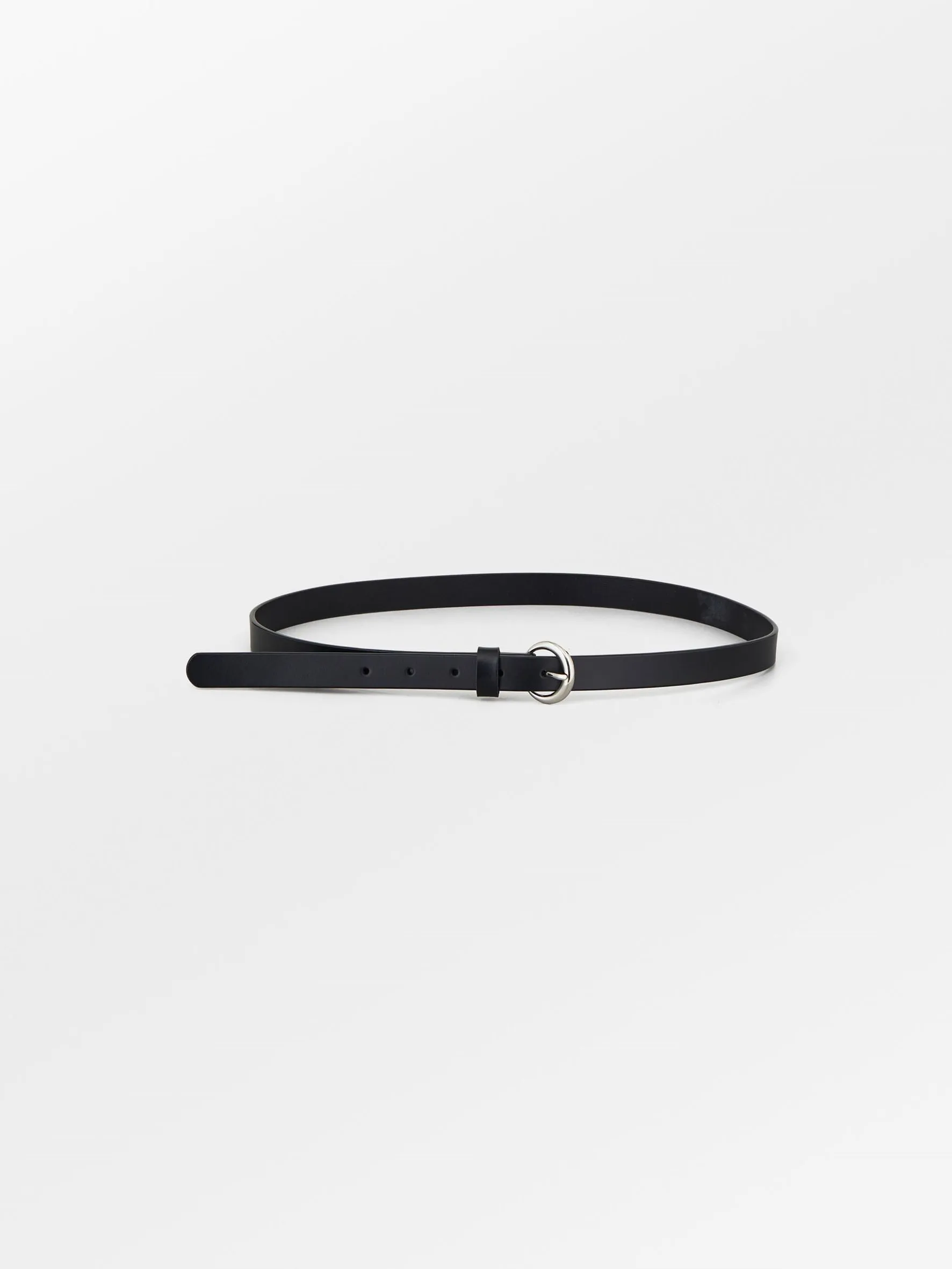 Solid Slim Belt - Black