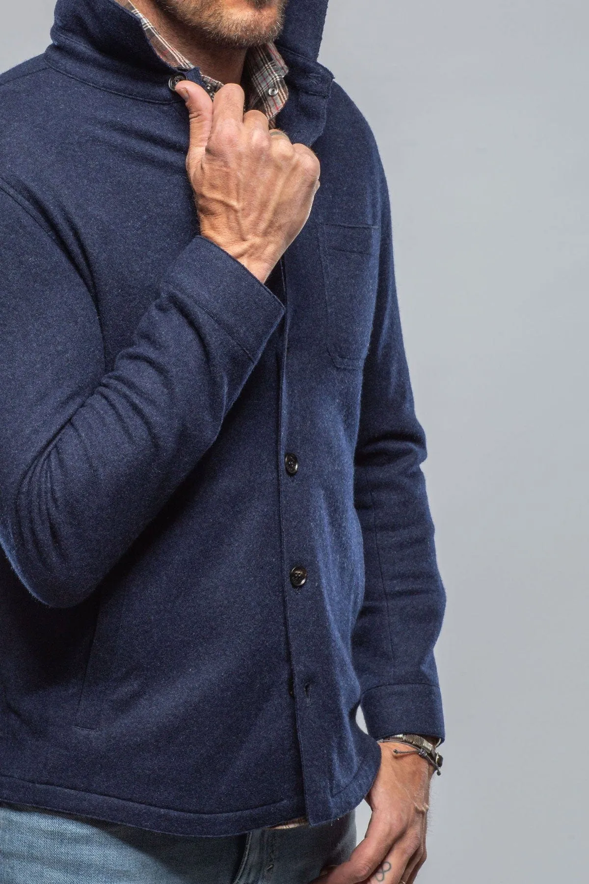 Sooter Cashmere Shirt In Blueprint
