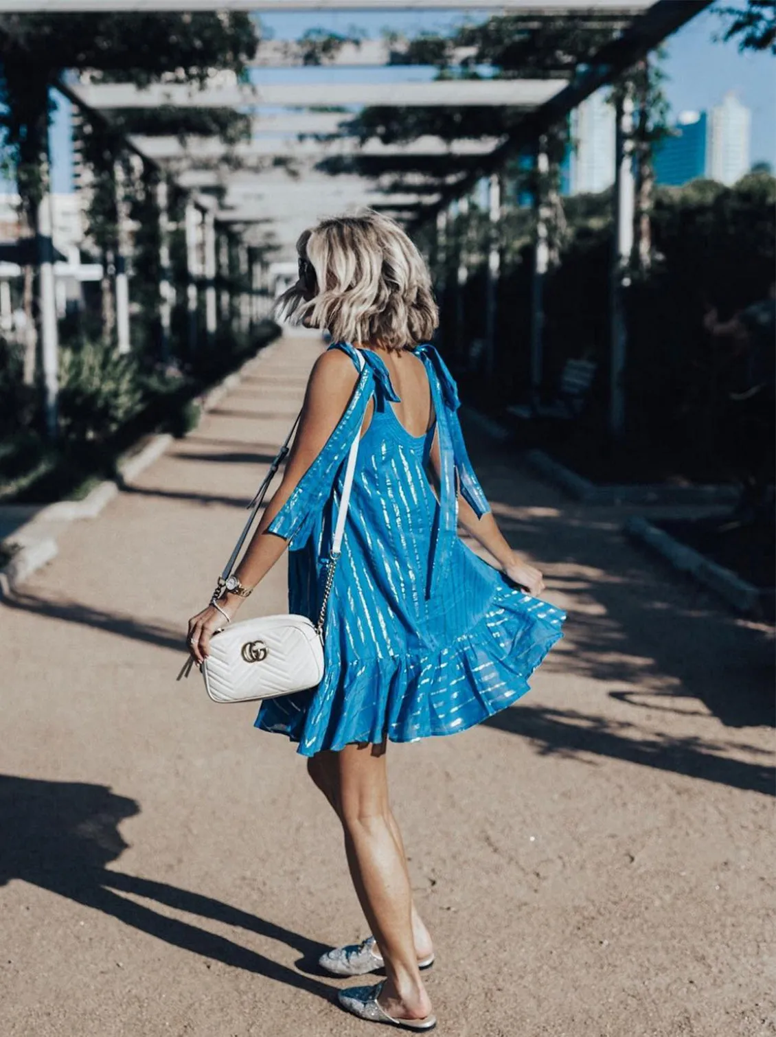 Spanish Fly Tie Shoulder Dress