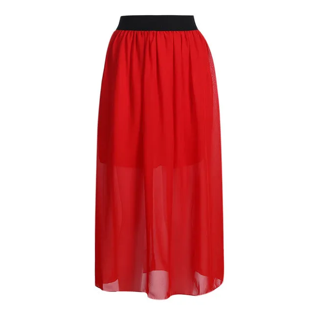 Spring Autumn Women Skirt Clothes Brief Solid Color Velvet Fashion High Waist Elegant LongSkirt Female Fashion Casual Skirts