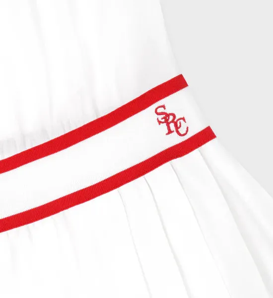 SRC Phoebe Dress - White/Bright Red