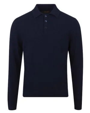 STENSTROMS | Cashmere Polo Shirt | Navy