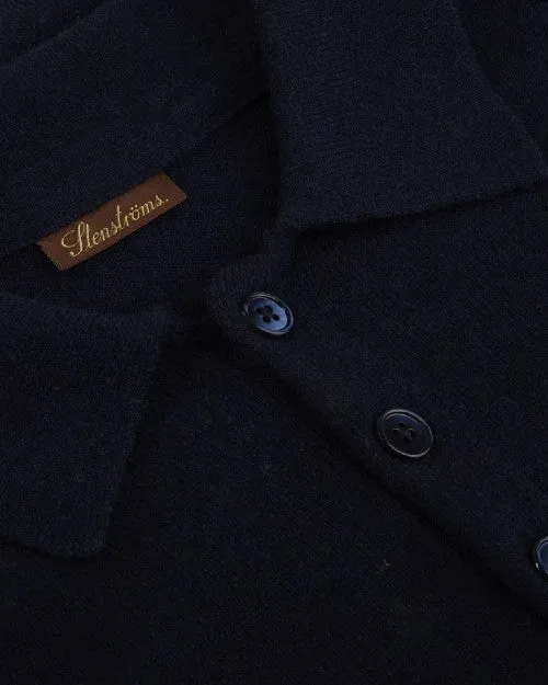 STENSTROMS | Cashmere Polo Shirt | Navy