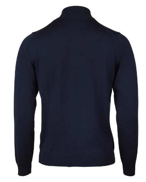 STENSTROMS | Merino Half Zip Sweater | Navy