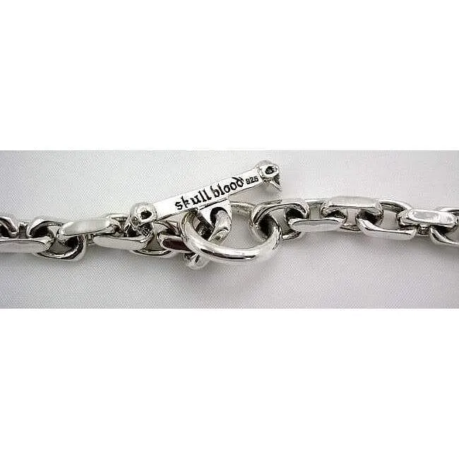 Sterling Silver Diamond Skull Necklace