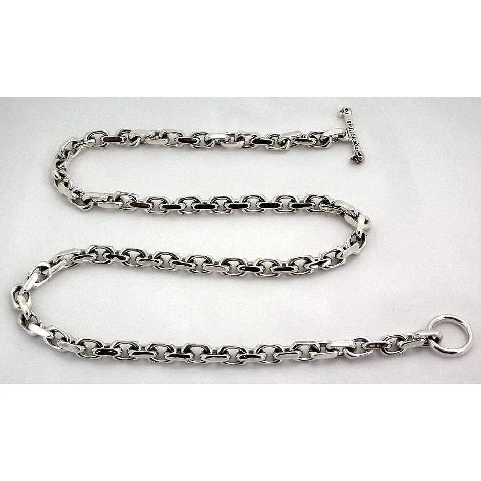 Sterling Silver Diamond Skull Necklace