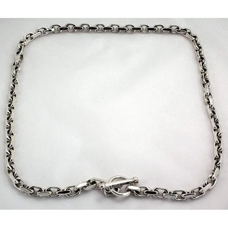 Sterling Silver Diamond Skull Necklace