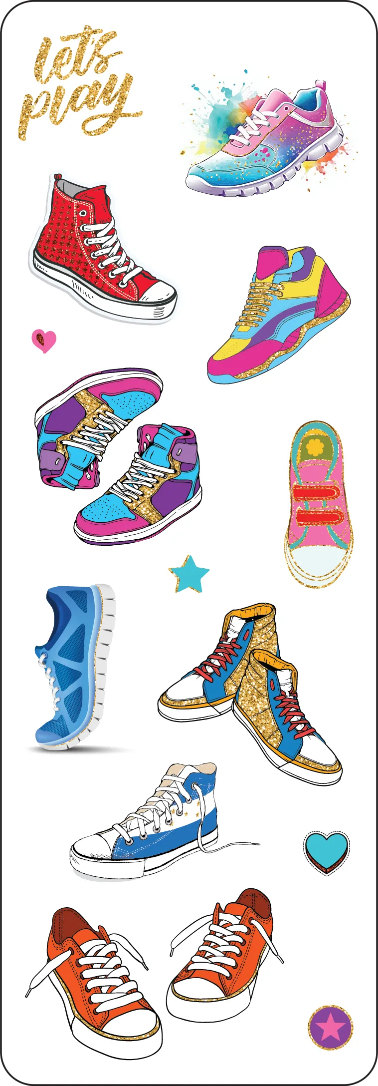 Sticker Set: Sporty Shoes (70  stickers)