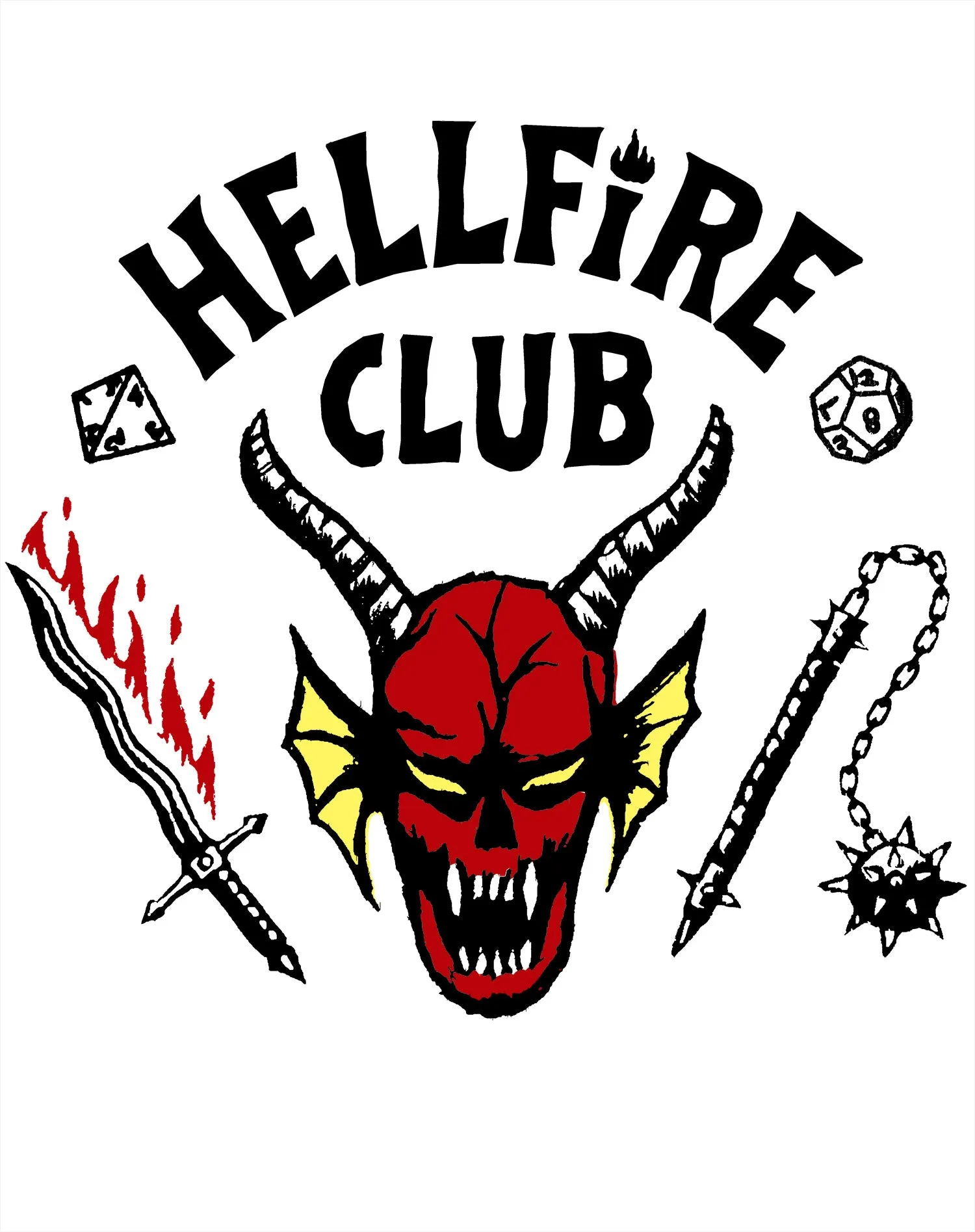 Stranger Things Logo Hellfire Club Classic Men's T-Shirt