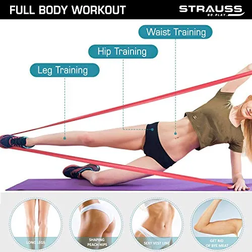 Strauss Yoga Resistance Bands (Pack of 3)