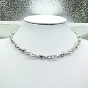 Street Punk Barb Wire Collar Necklace.