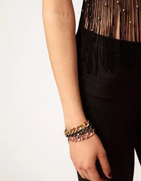 Street Punk Cuban Link Chain Bracelet