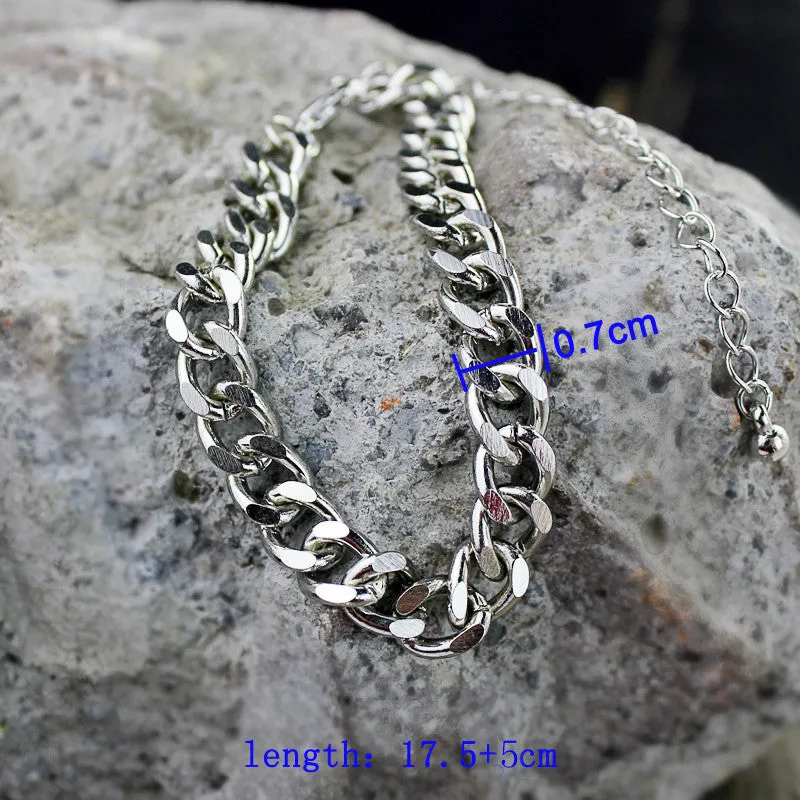 Street Punk Cuban Link Chain Bracelet