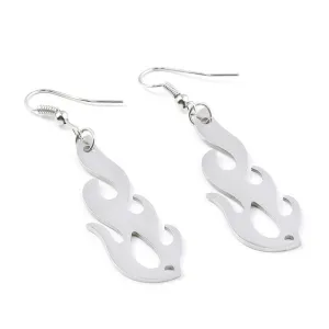 Street Punk Flame Shaped Drop Earrings