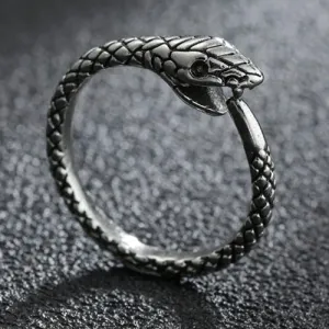 Street Punk Pagan Snake Ring