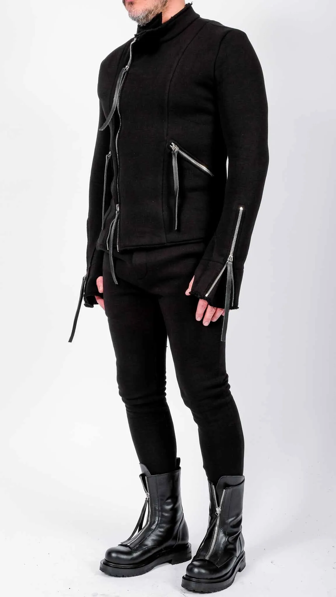 Sweatshirt Biker Jacket