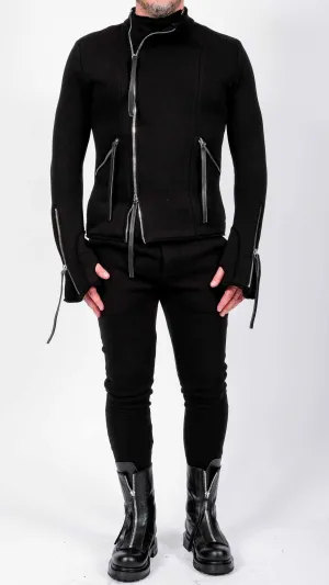 Sweatshirt Biker Jacket