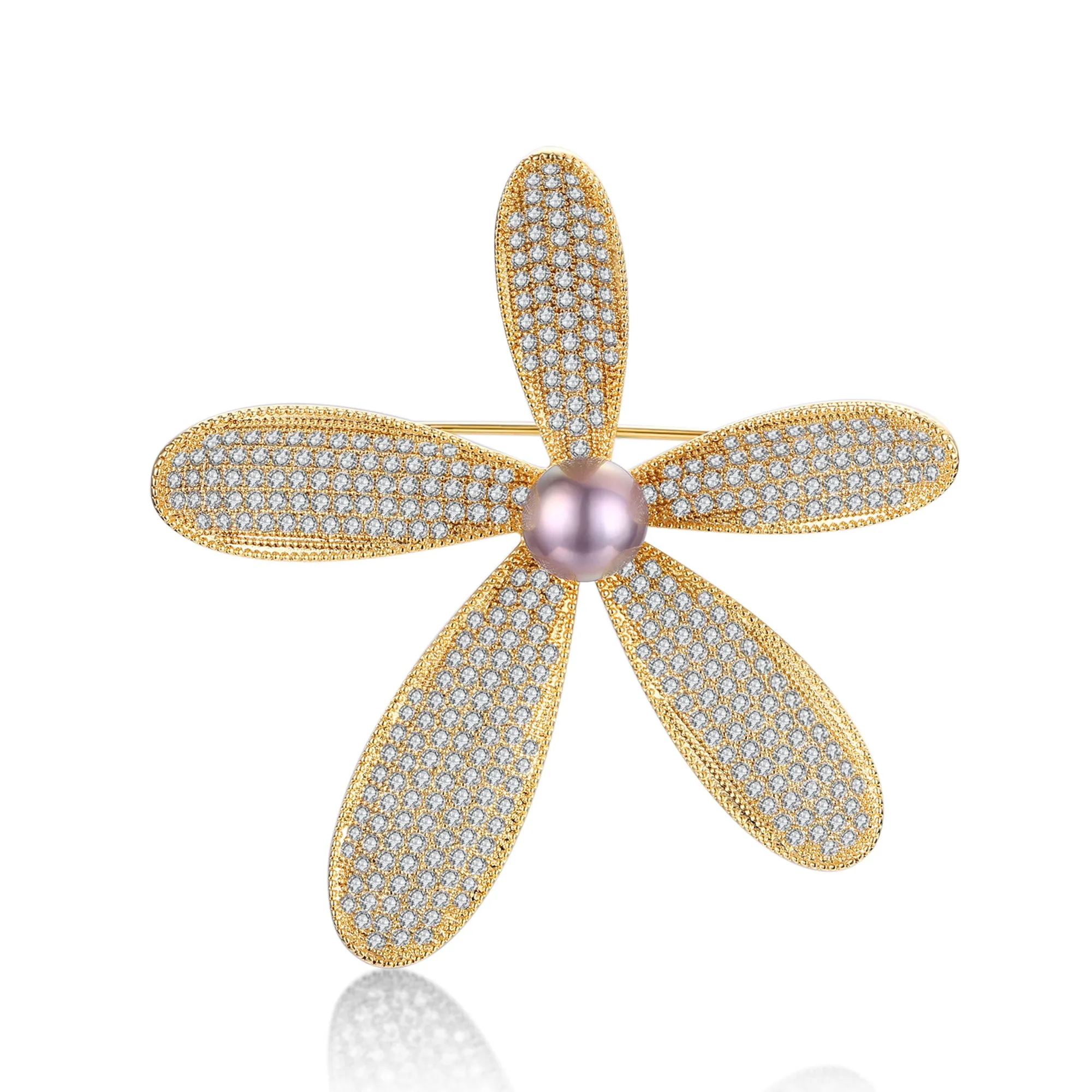 Sweet Magnolia Edison Pearl Brooch