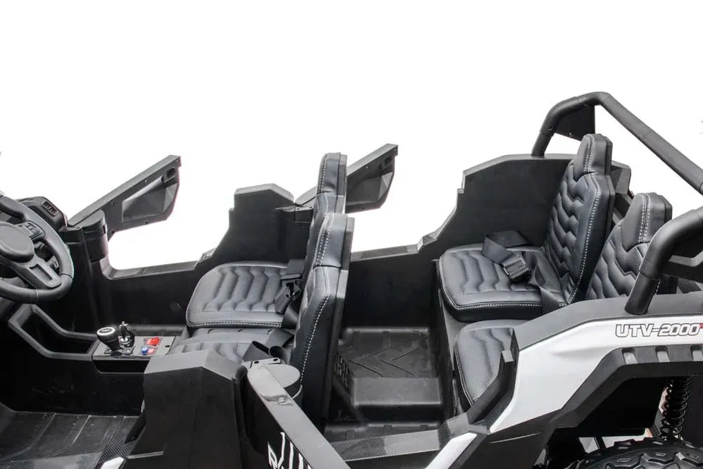 The 2025 | 4 Seater XXXXL Dune Buggy Ride-On 4x4 | 24V 14AH | Upgraded | Holds 400lbs | Leather Seats | Rubber Tires