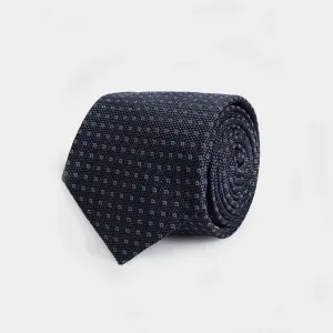 The Blue Monte Silk Cotton Tie