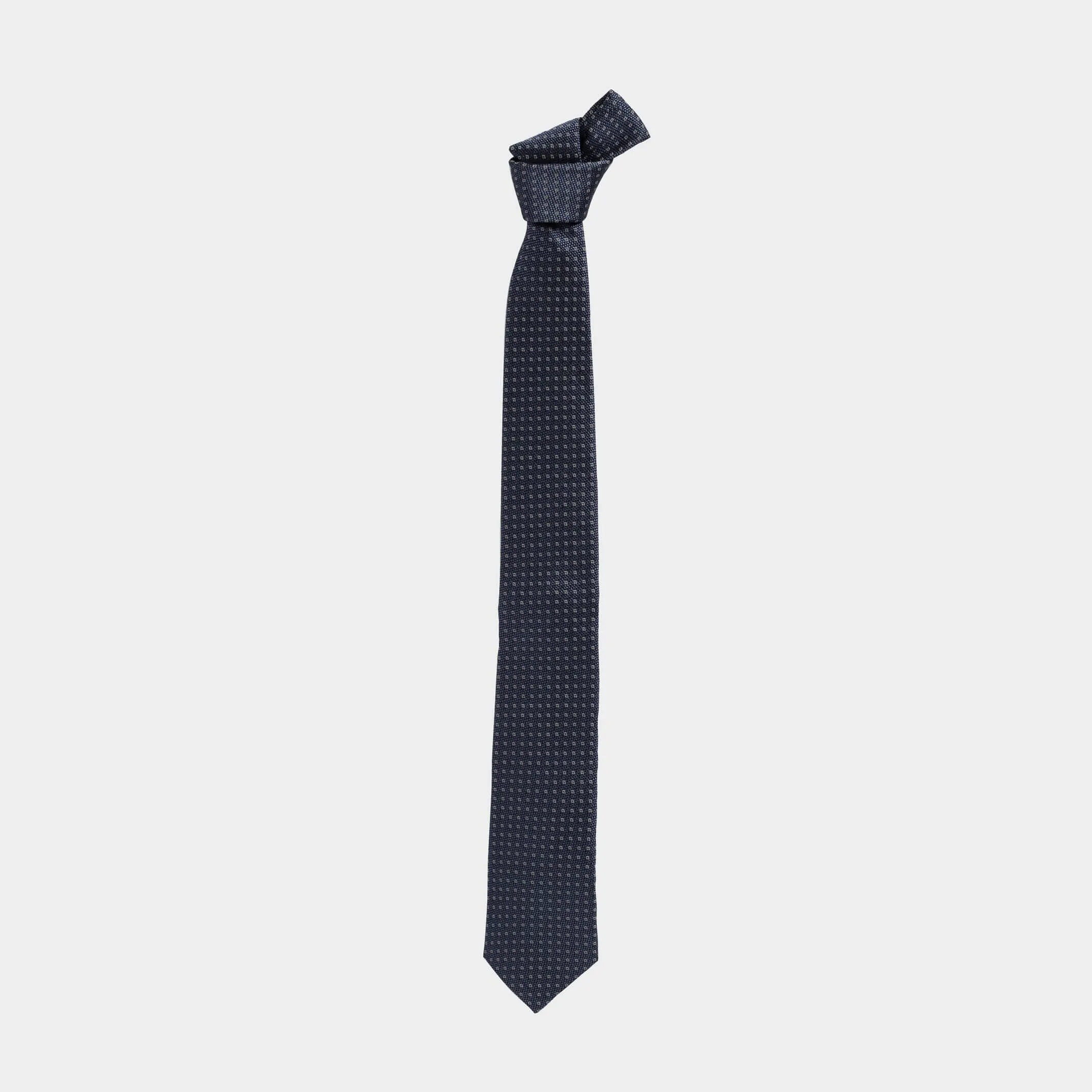 The Blue Monte Silk Cotton Tie