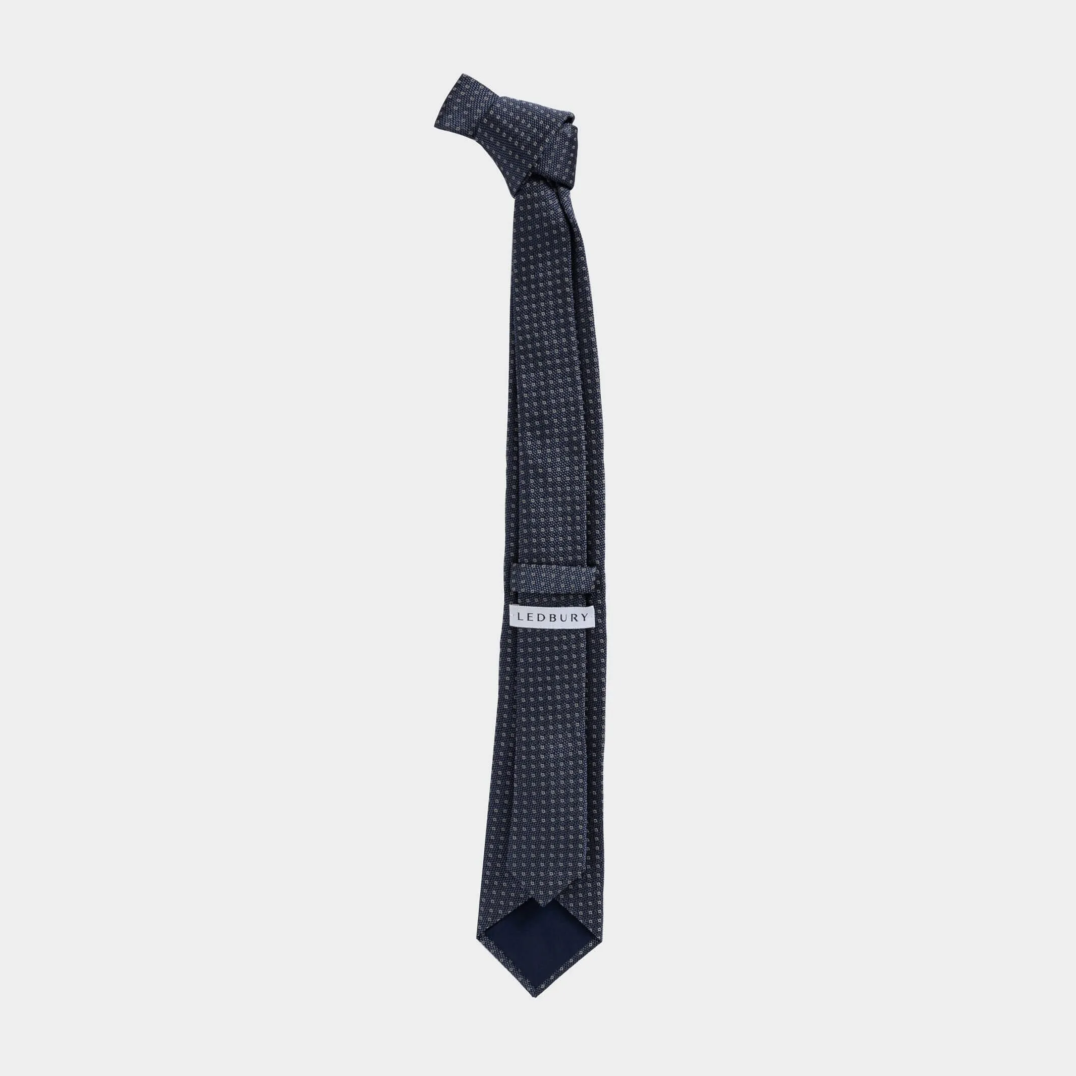 The Blue Monte Silk Cotton Tie