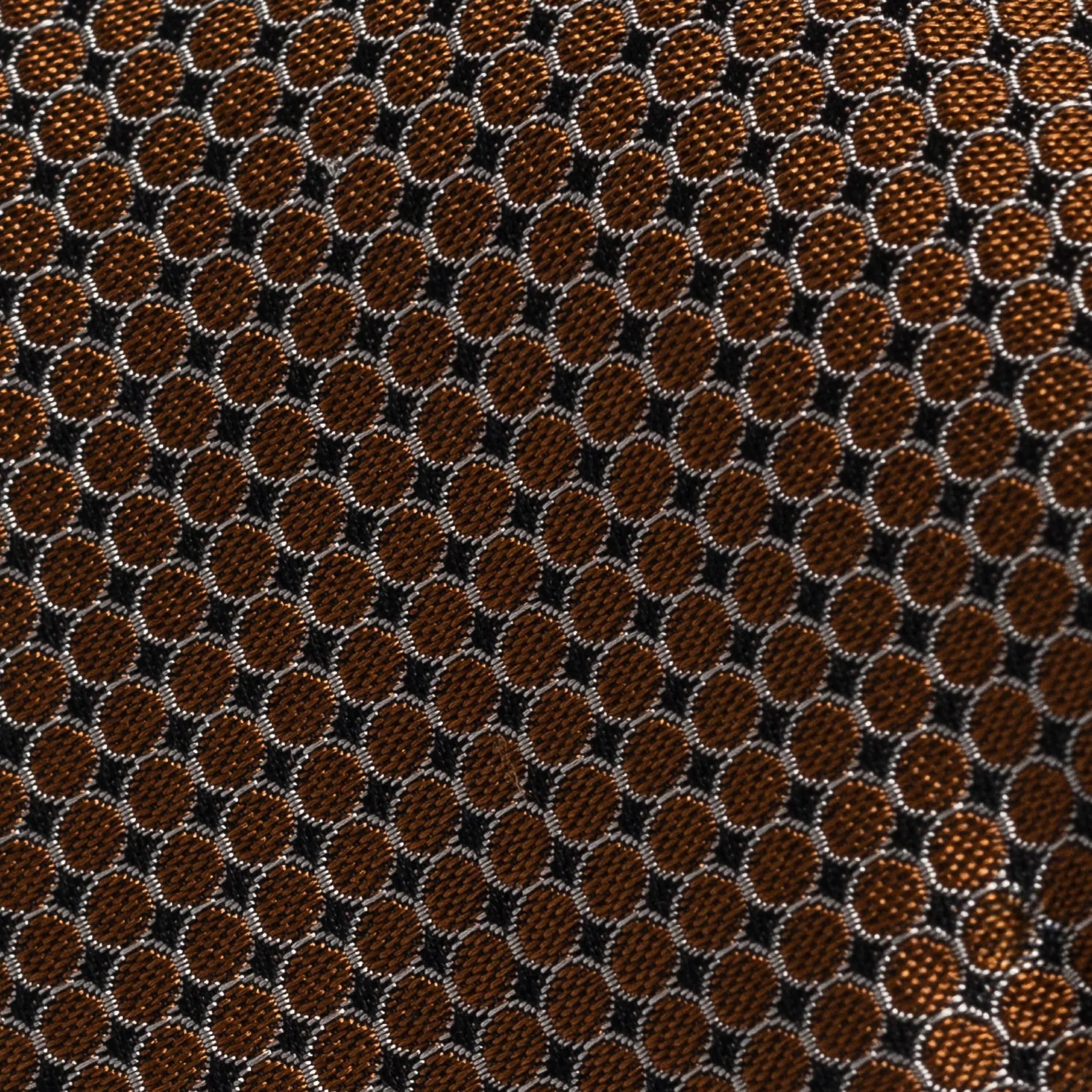 The Burnt Orange Santo Silk Cotton Tie