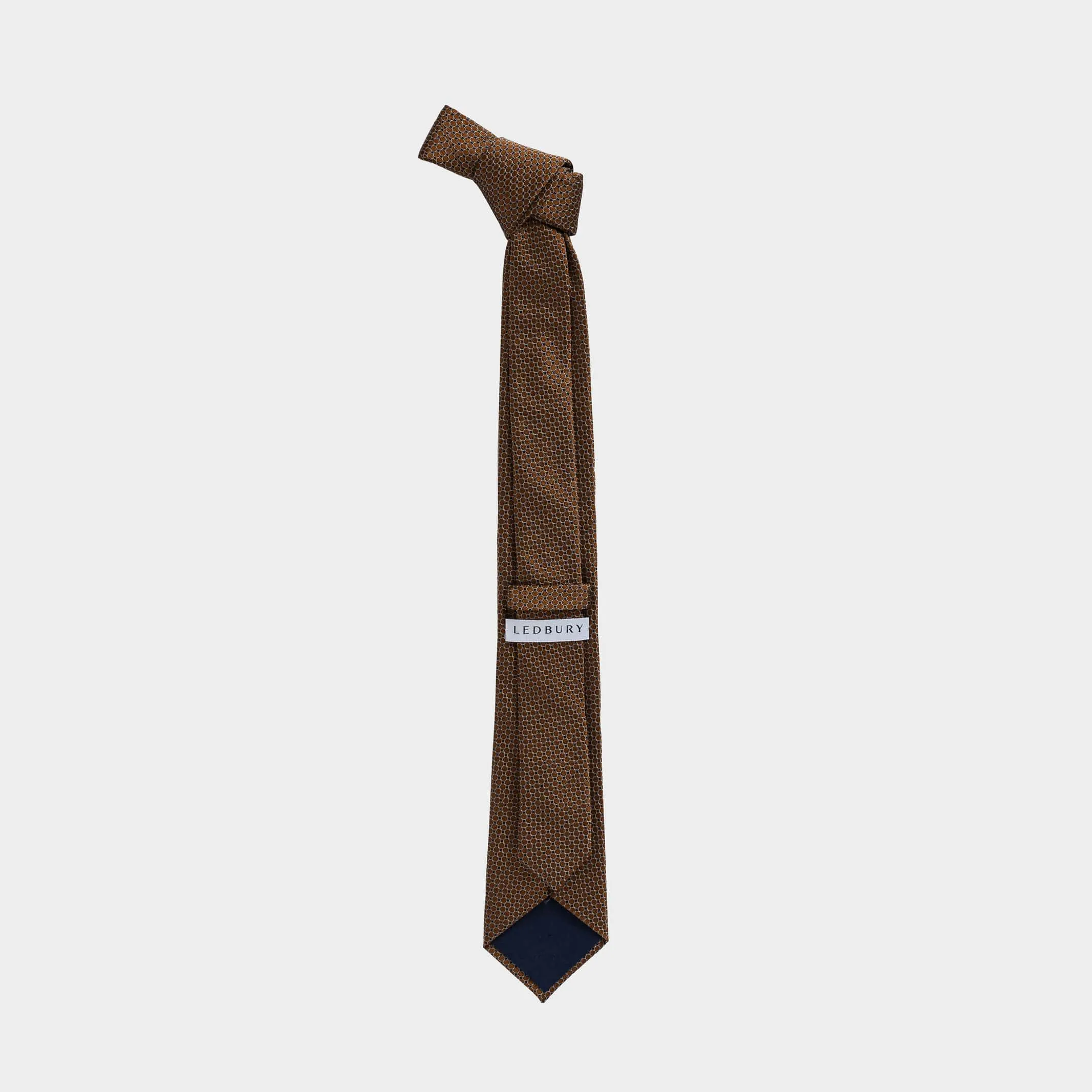 The Burnt Orange Santo Silk Cotton Tie