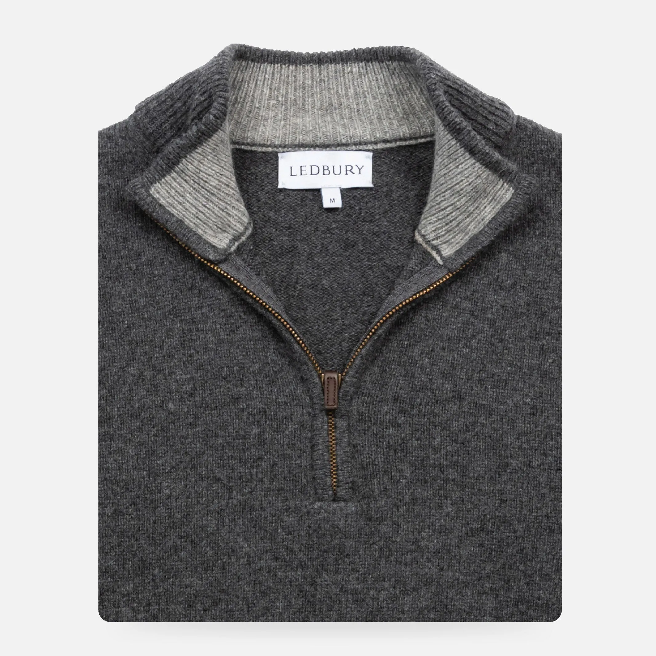 The Charcoal Heather Ashton Quarter-Zip Sweater