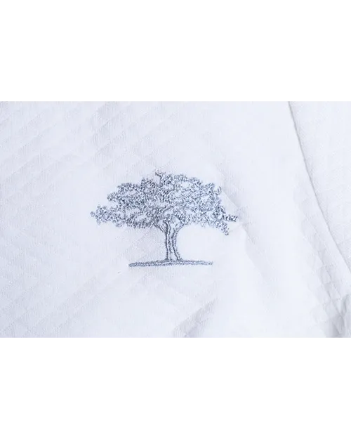 THE POST OAK | Women's Luxe Pima Cotton Robe | White
