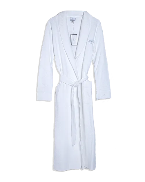 THE POST OAK | Women's Luxe Pima Cotton Robe | White