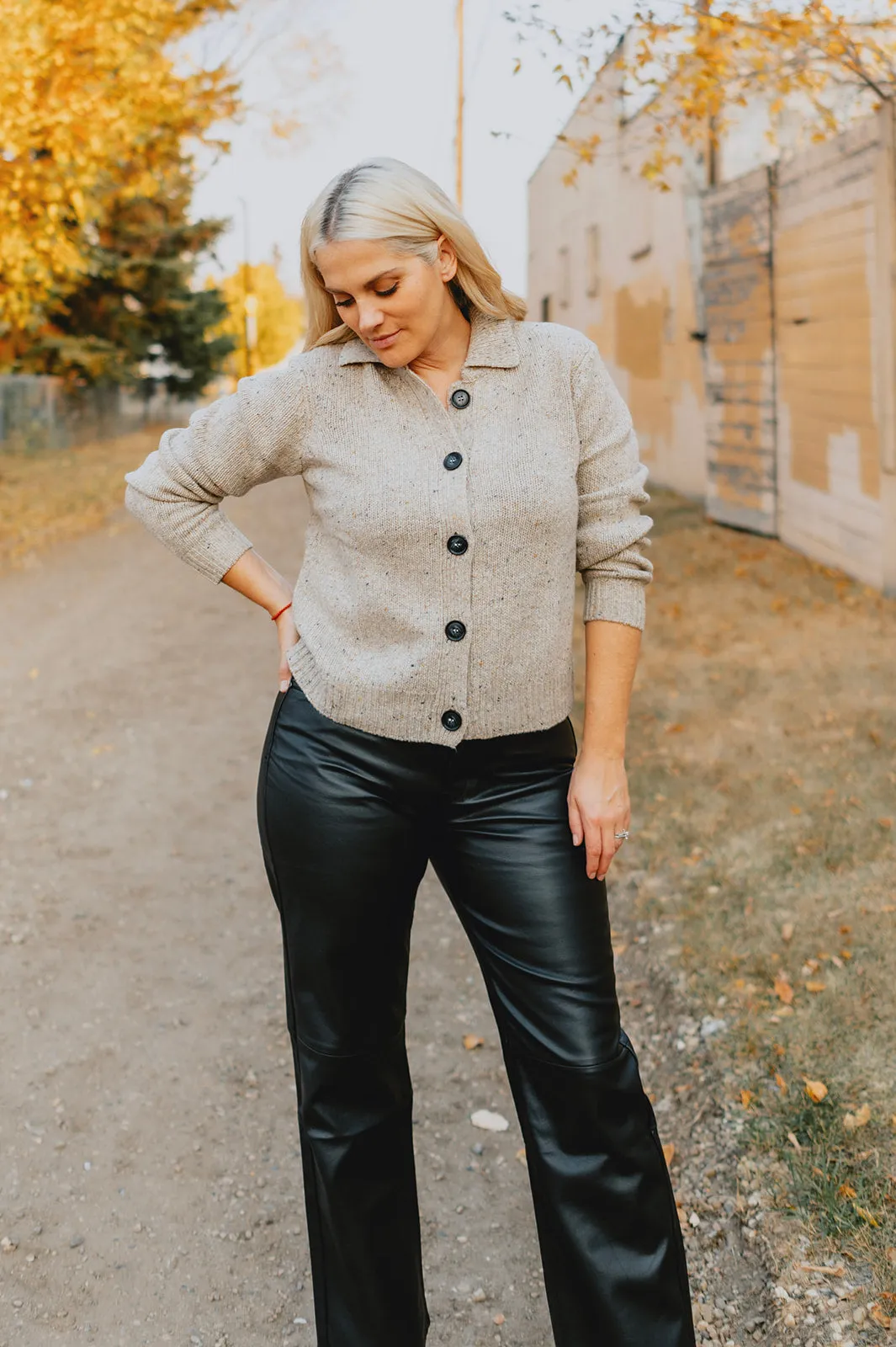 The Renette Button Cardigan by Part Two - Natural