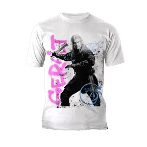 The Witcher Geralt Graffiti Slayer Official Men's T-Shirt