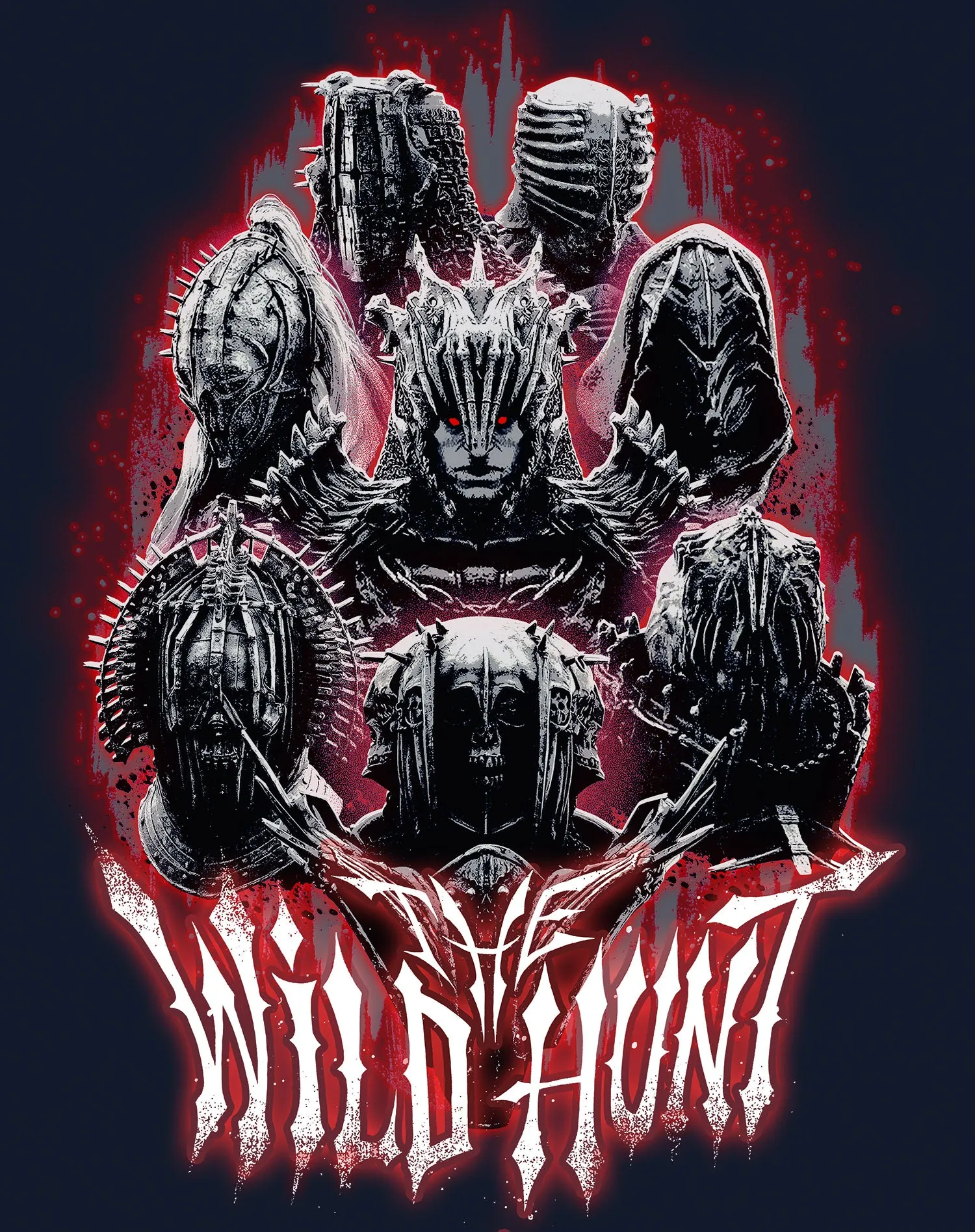 The Witcher Wild Hunt Riders Headshot Official Men's T-Shirt